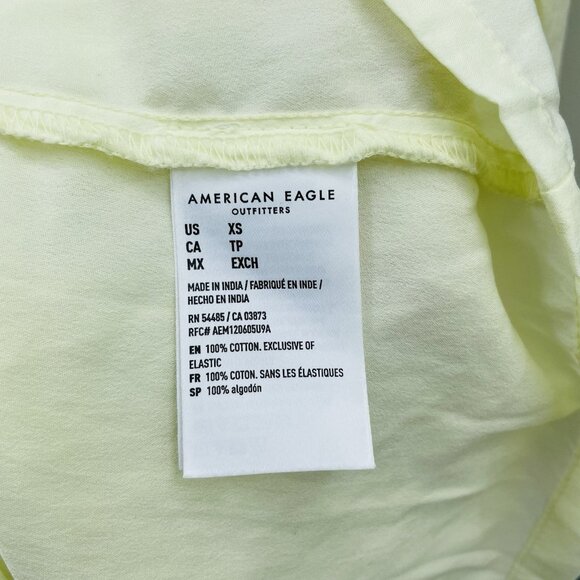 American Eagle Womens Size XS Sleeveless Tiered Long Maxi Dress in Light Yellow - Picture 5 of 7